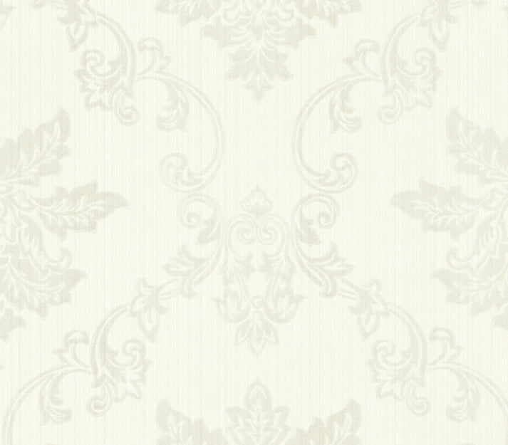 Hampton Natural Luxury Damask Wallpaper