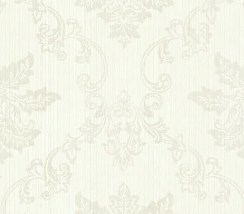 Hampton Natural Luxury Damask Wallpaper