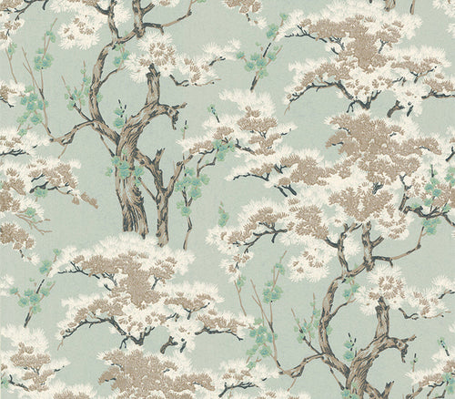 Harewood Seafoam Green Luxury Chinoiserie Wallpaper