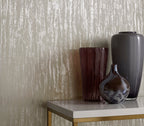Helmsley Silver and Cream Luxury Foil Wallpaper