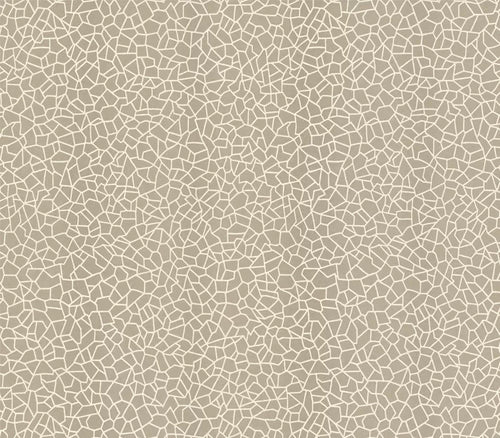 Kew Taupe Metallic Luxury Geometric Wallpaper