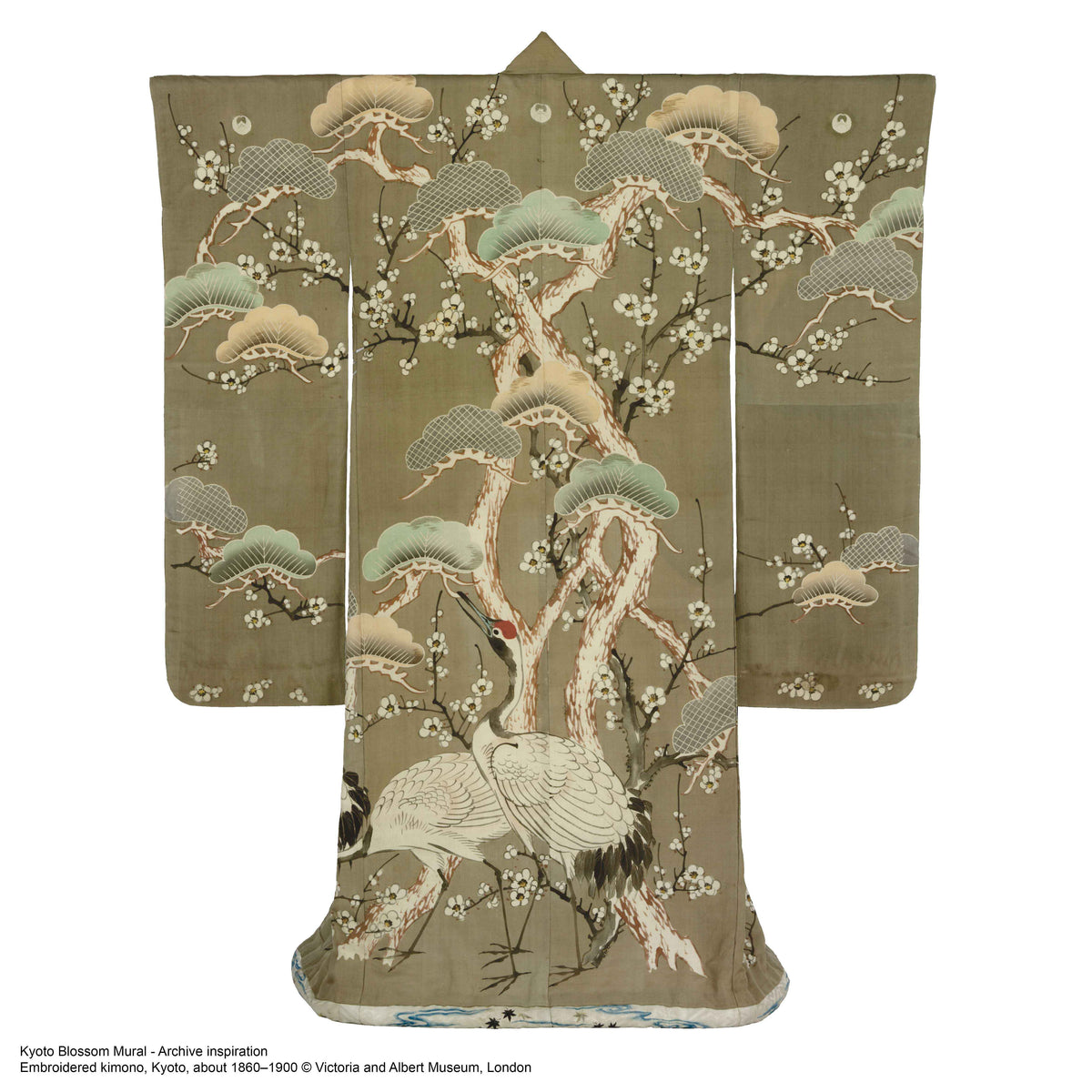 V&A Kyoto Blossom - Golden Yellow Wall Mural