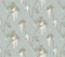 Leonora Teal Green Luxury Floral Wallpaper