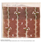 V&A Silk Stripe - Burnished Brown Wallpaper