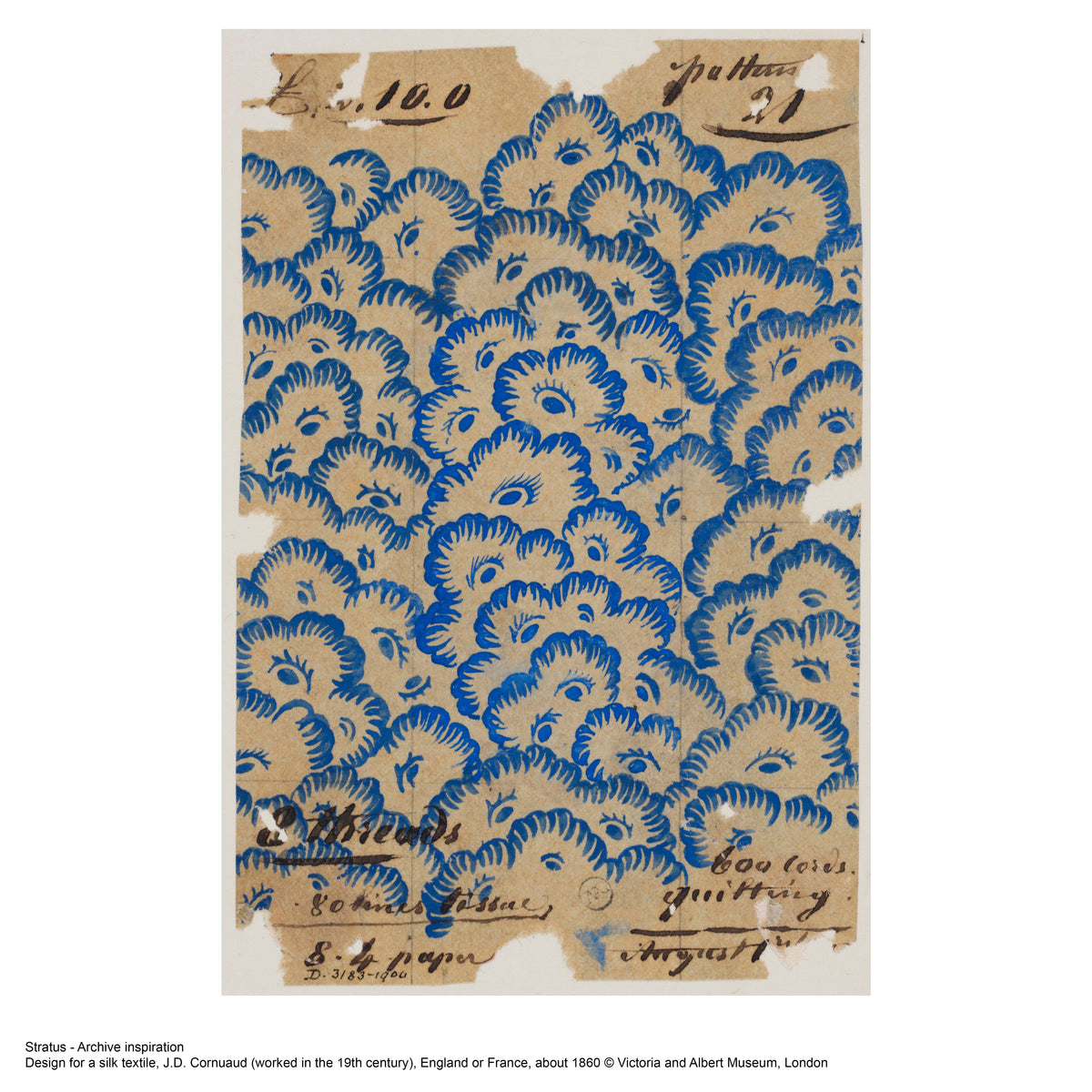 V&A Stratus - Alabaster Pink Wallpaper