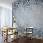 Trailing Magnolia Chambray Blue Luxury Floral Wall Mural