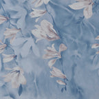 Trailing Magnolia Chambray Blue Luxury Floral Wall Mural