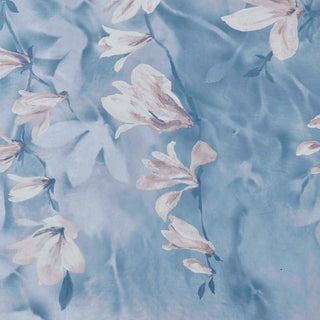 Trailing Magnolia Chambray Blue Luxury Floral Wall Mural