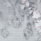Trailing Magnolia Mist Grey Luxury Floral Paperweave Mural