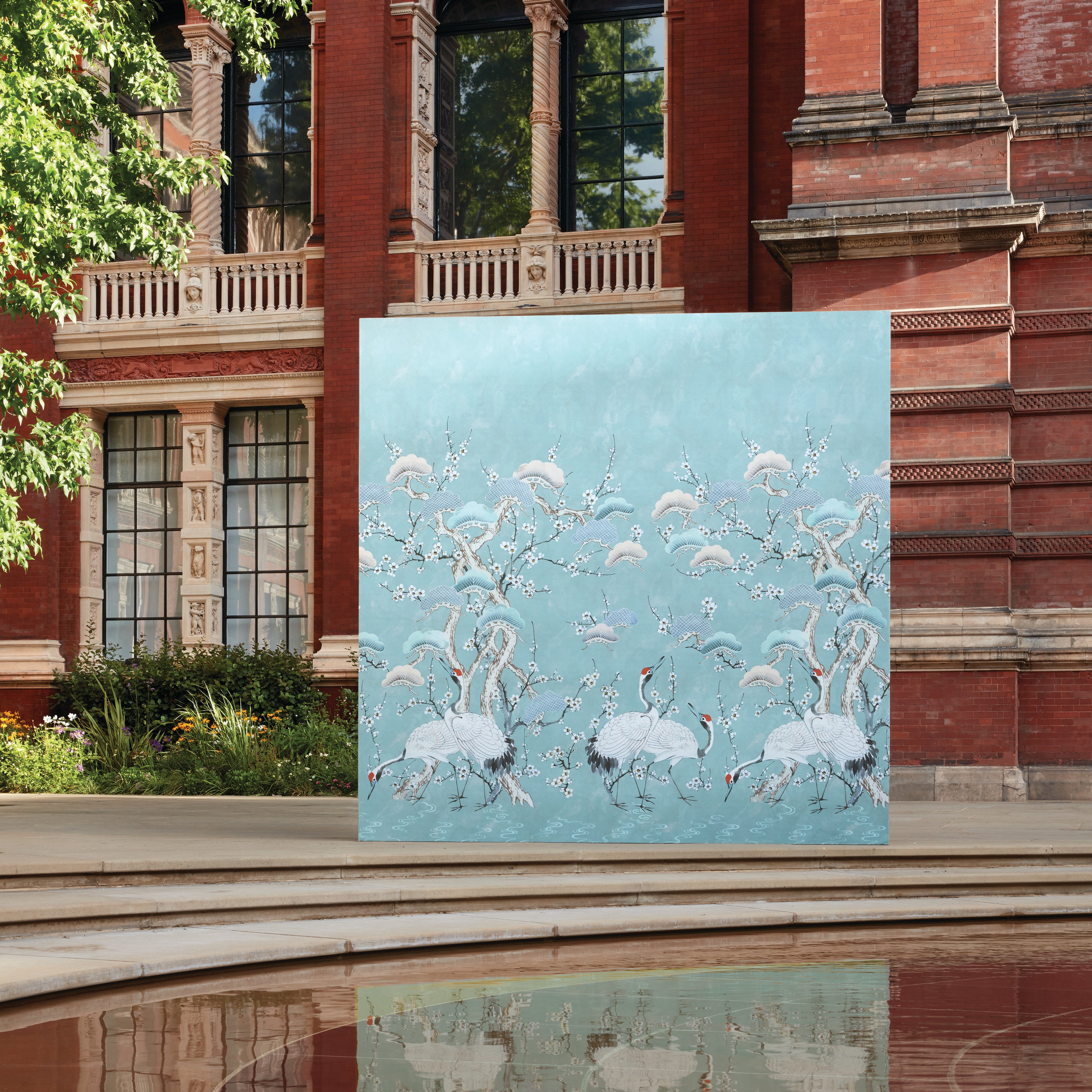 V&A Kyoto Blossom - Golden Yellow Wall Mural