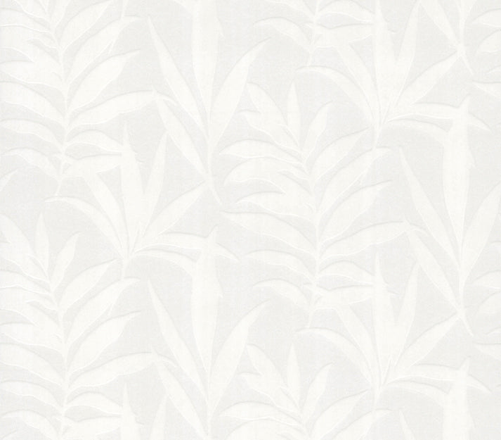 Verdi Ivory Cream Luxury Flock Wallpaper