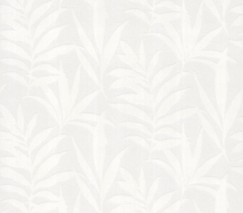 Verdi Ivory Cream Luxury Flock Wallpaper