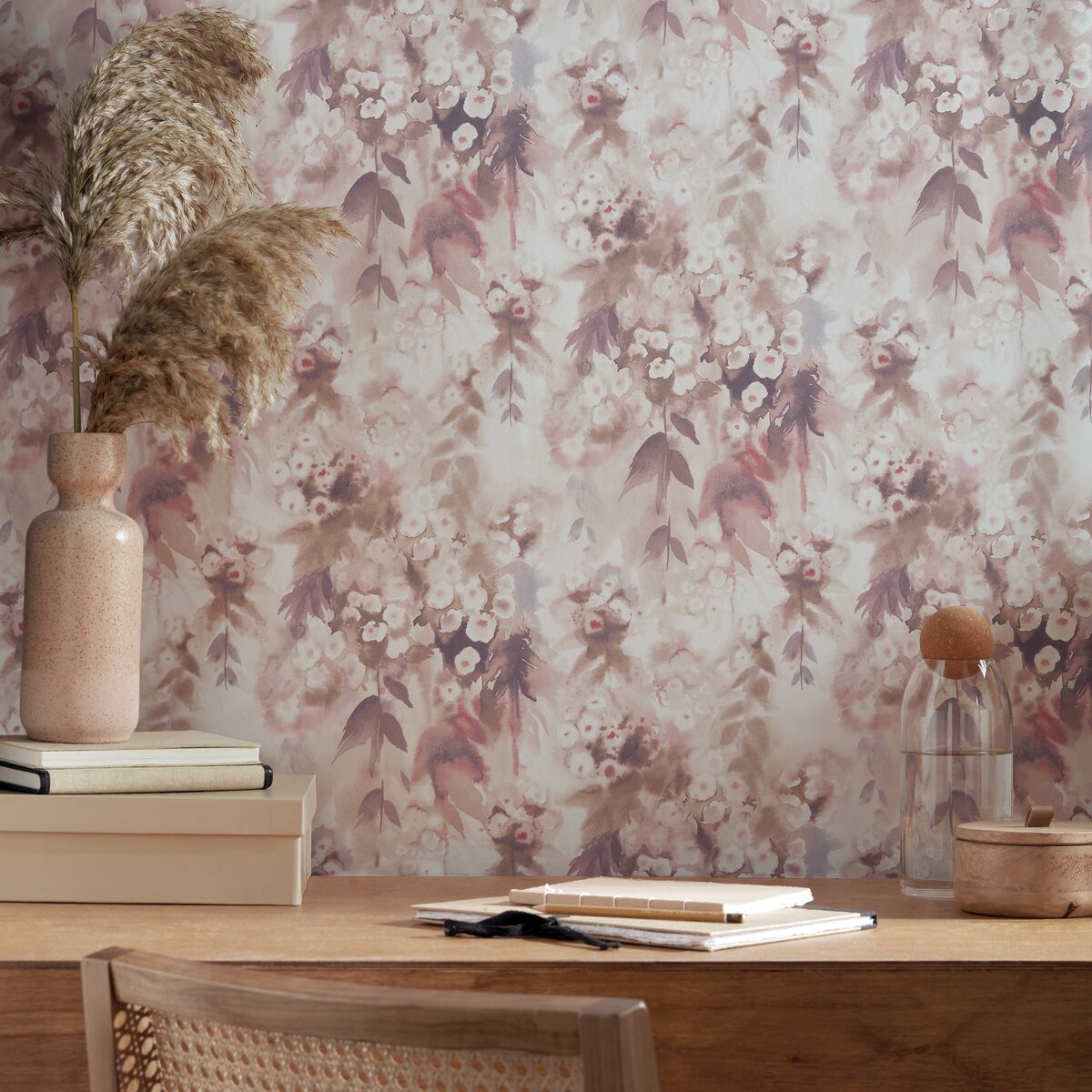 Cascade Warm Sand Wallpaper | Essence Collection | 1838 Wallcoverings
